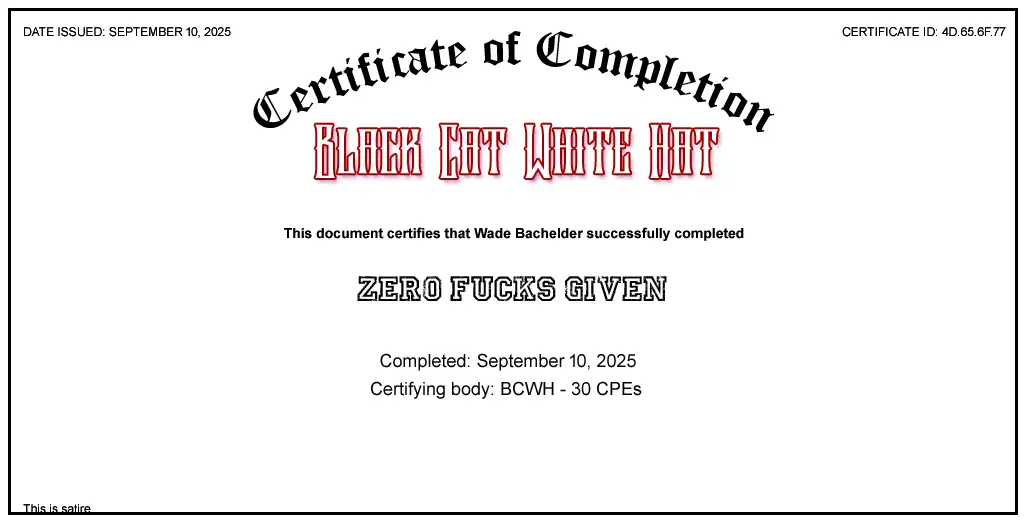 Certification