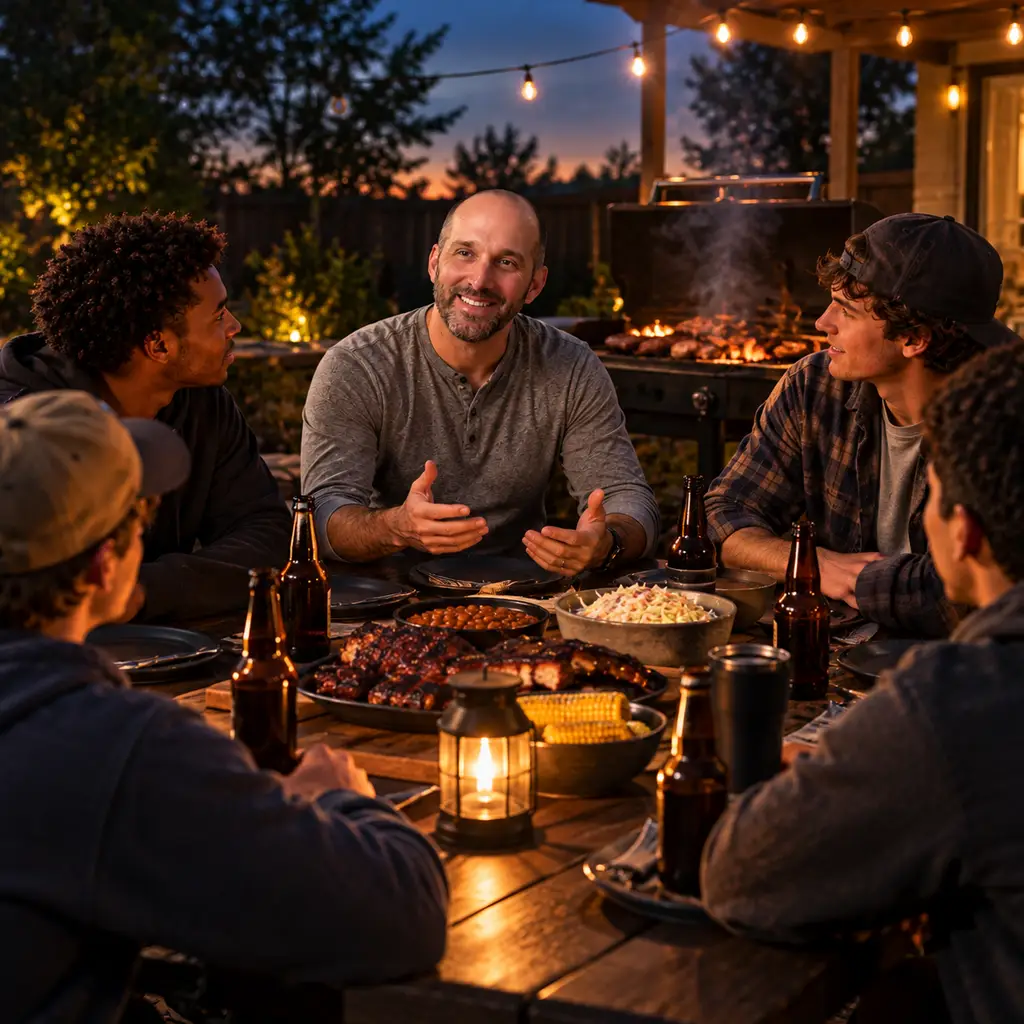 Men helping boys become men