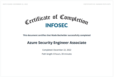 Azure Secure Engineer Associate