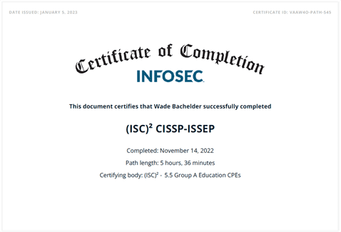 CISSP ISSEP