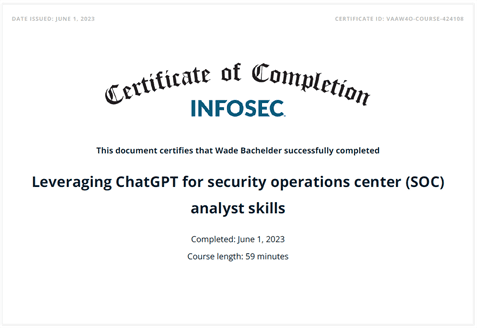 Leveraging ChatGPT for security operations center (SOC)