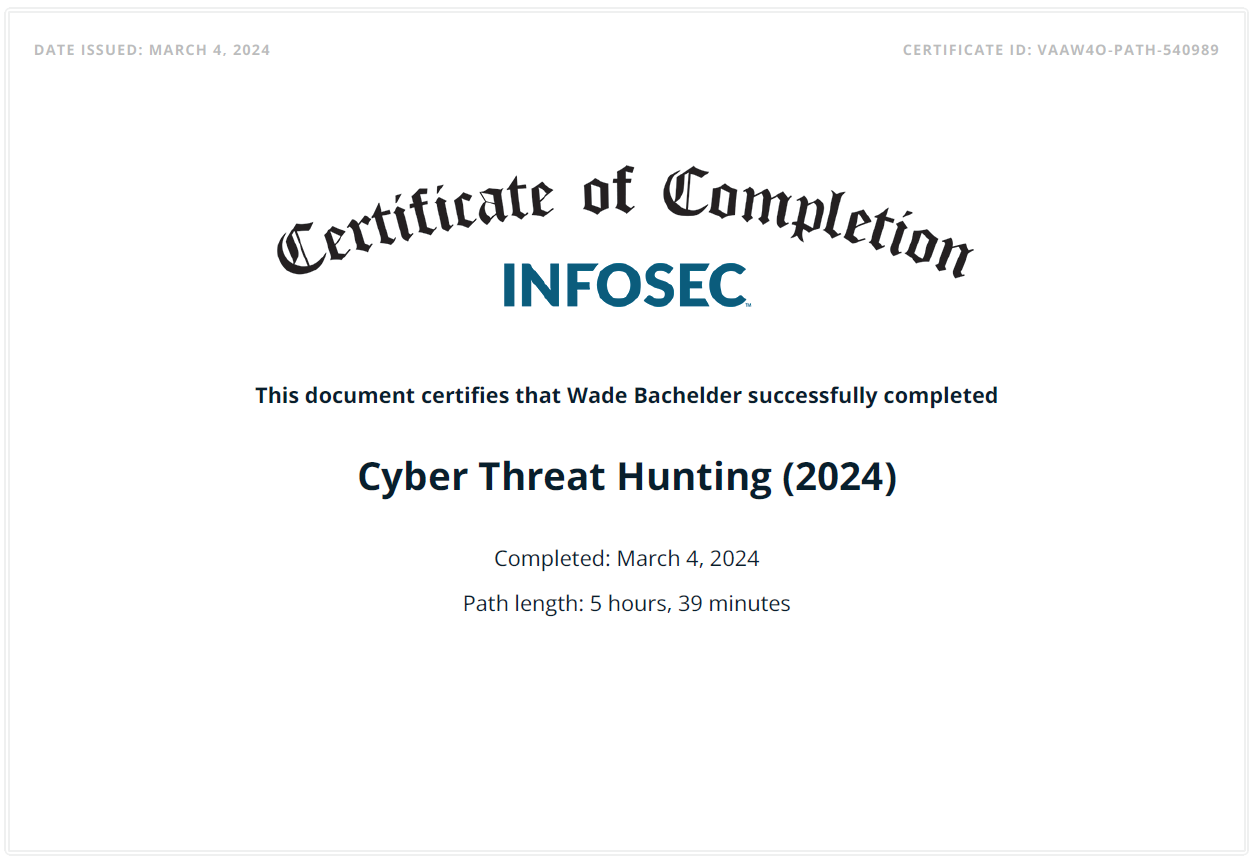 Cyber Threat Hunting (2024)