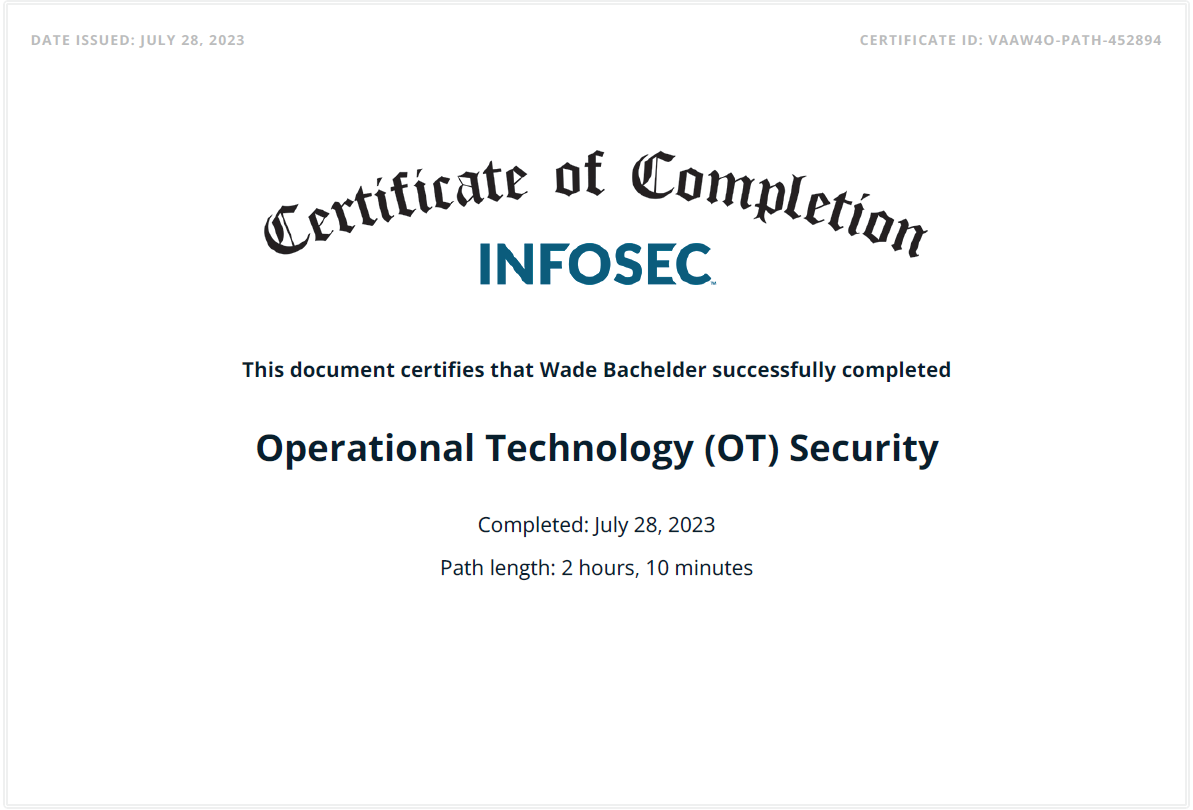 Operational Technology (OT) Security
