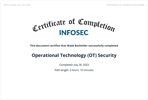 Operational Technology (OT) Security
