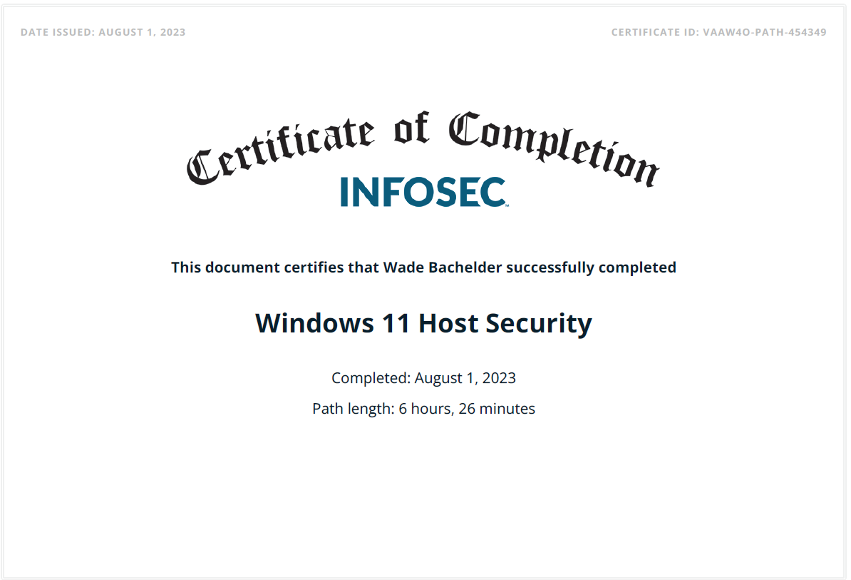 Windows 11 Host Security